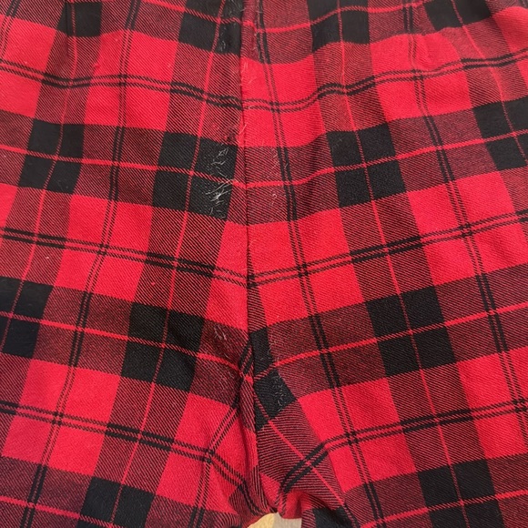 Zara red & blk plaid pants 6 - Picture 5 of 5